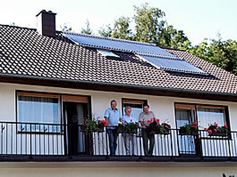 Haus mit Solaranlage